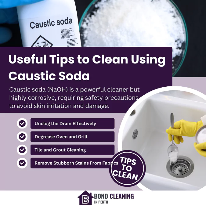 using caustic soda for cleaning house