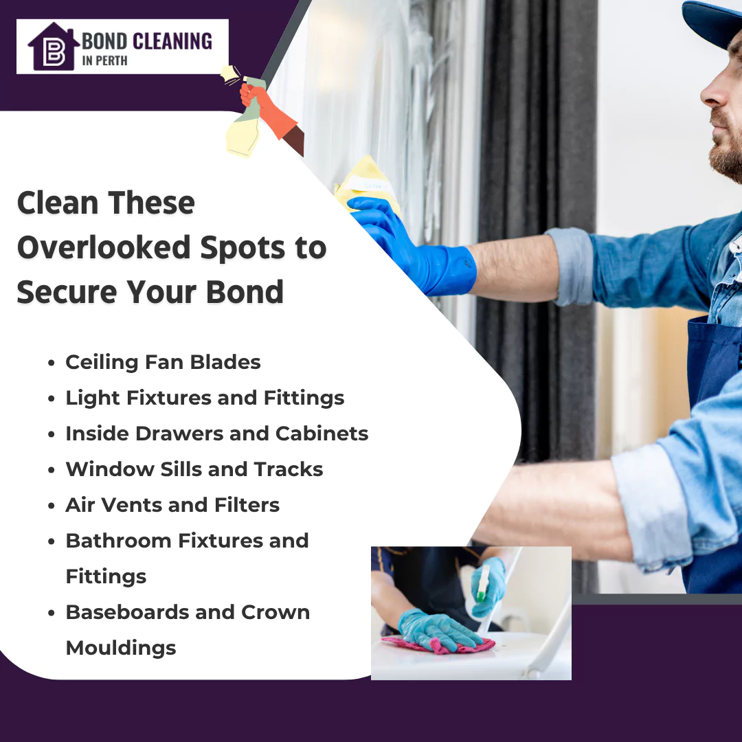 key spots to clean in order to get bond money back