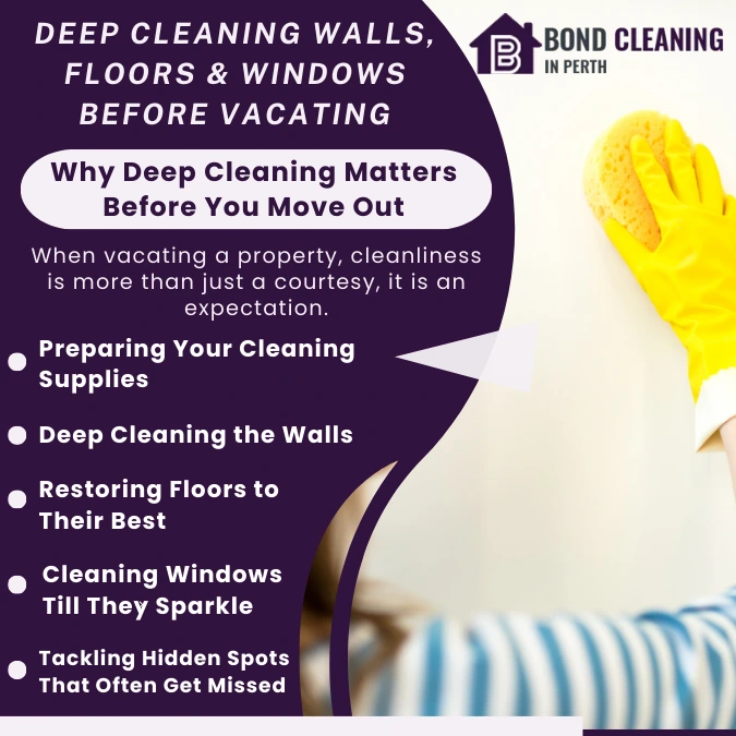 Deep Cleaning Walls, Floors & Windows Before Vacating