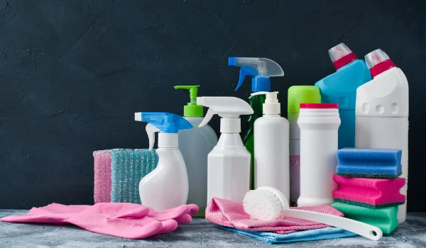 Household chemicals. cleaning products.