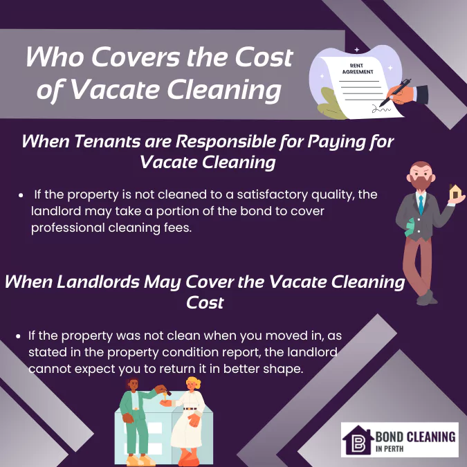 Who Covers the Cost of Vacate Cleaning