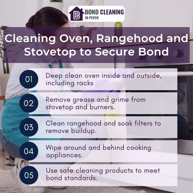 Cleaning Oven, Rangehood and Stovetop to Secure Bond